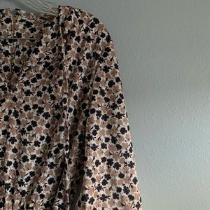 Vintage fall floral dress